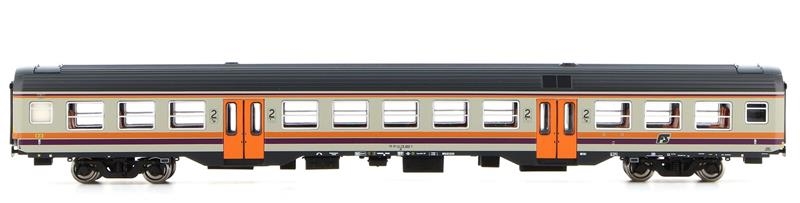 Vitrains 3226 - Fs Carrozza MDVC di seconda classe logo inclinato altra numerazione