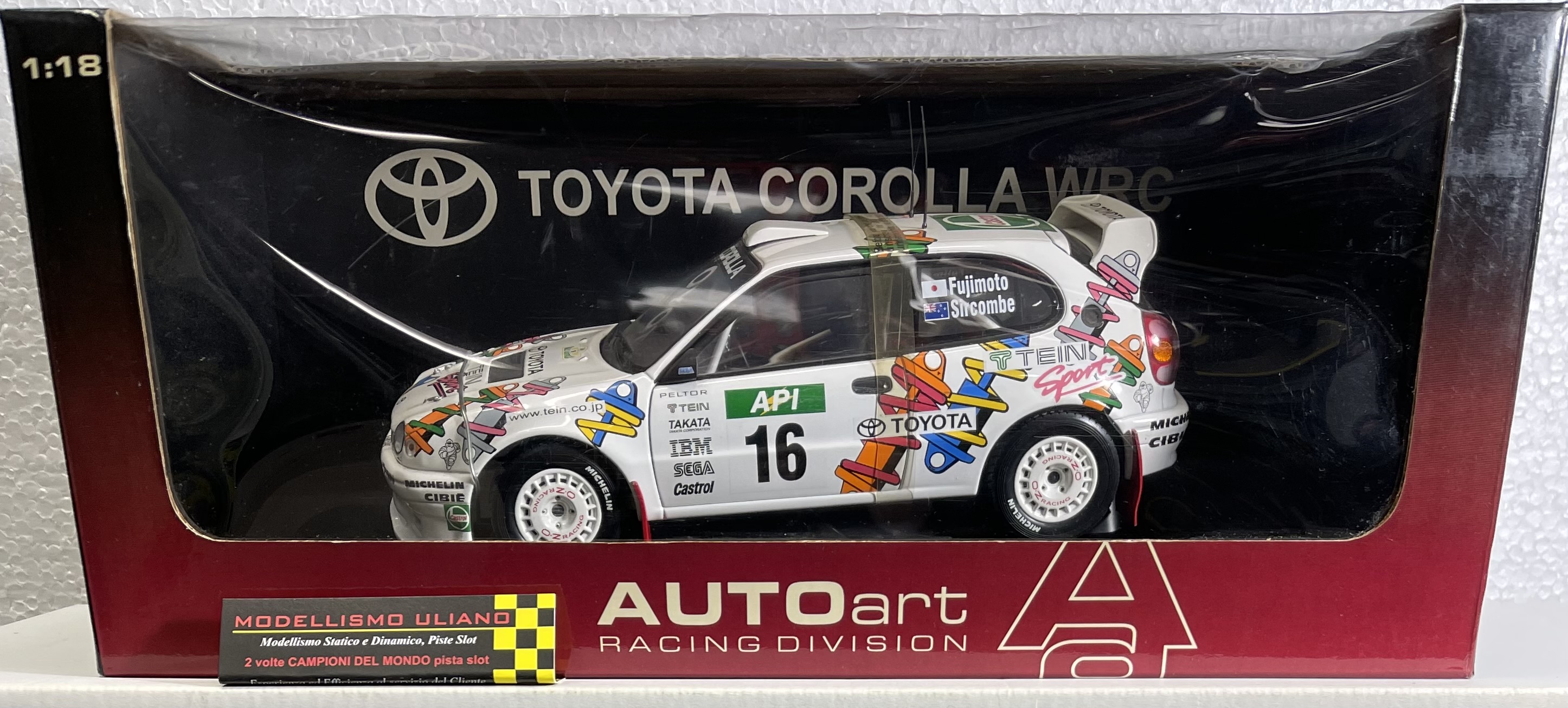 Toyota Corolla WRC 1/18 rally Autoart 80028