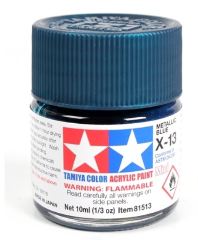 Colore acrilico X-13 Metallic Blue 1pz da 10ml lucido